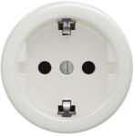 Reblig - Priză retro de perete SCHUKO 230V/16A, ceramică, albă, fără ramă (RG0106)
