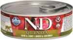 N&D Quinoa Cat konzerv kacsa & kókusz 80 g KARTON - 12 db