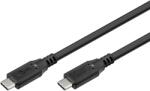 Goobay USB 4.0 Type C Összekötő Fekete 50cm 74182 (74182)