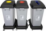 Limpio Cos gunoi colectare selectiva Limpio B2-020 60 l (Gri/Negru) (b2-020) Cos de gunoi