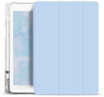 XPRO Xprotector XPRO Smart Book tok pencil tartóval és teljesen átlátszó szilikon hátlappal világoskék Apple Ipad 9, 7" 2017 készülékhez
