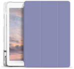 XPRO Xprotector XPRO Smart Book tok pencil tartóval és teljesen átlátszó szilikon hátlappal lila Apple Ipad 10, 9" (2022) 10. generációs készülékhez
