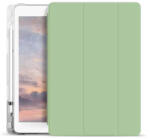 XPRO Xprotector XPRO Smart Book tok pencil tartóval és teljesen átlátszó szilikon hátlappal világoszöld Apple Ipad 10, 9" (2022) 10. generációs készülékhez