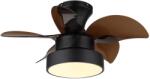 GLOBO 03670-LED Димируем таванен вентилатор KARI LED/22W/230V 3000/4500/6000K кафяв + дистанционно управление (GL8894)