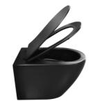 Welland Capri Tornado fali WC csésze + soft-close slim WC ülőke - fekete - pepita