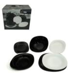 Perfect Home Serviciu de Masa, Opal Black-White, 19 Bucati (MRK-219003)