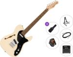 Squier Affinity Series Telecaster Thinline LRL Premium SET Olympic White Електрическа китара