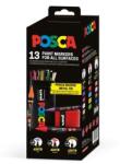 uni Markere decorative, set, în cutie metalică, UNI "Posca", 13 culori diferite, 13 buc