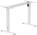  Elektromos állítható asztalváz, 70-112 cm, 80 kg, fehér, lap nélkül