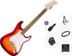 Squier Sonic Stratocaster LRL Premium SET Sienna Sunburst Chitară electrică