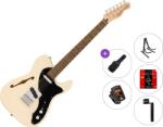 Squier Affinity Series Telecaster Thinline LRL Standard SET Olympic White Chitară electrică