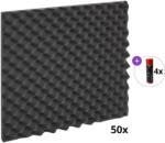 Audiotec Pyramid Waves 50x50x2 Premium SET Panou absorbant din spumă (<![CDATA[PYRAMID-WAVES-200-PREMIUM-SET]]>)