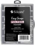 Silcare Silcare_dual moulds for acrylogel Clear Square 100pcs