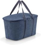 Reisenthel COOLERBAG sötétkék halszálka mintás , kosárba is tehető hűtőtáska UH4113