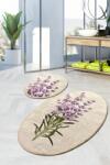  Set 2 covorase baie ovale, Chilai Home, Lavanda Covor baie