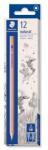 STAEDTLER Grafitceruza, HB, hatszögletű, STAEDTLER "Noris® natural 130 60N", 12 db