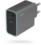 CUKTECH GaN Hálózati Töltő 65W - 2C+A - Szürke (CUKAD653EUGR)