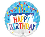 anagram Szülinapi lufi 18" 45cm Happy Birthday (LUFI852822)