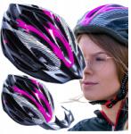 Ercole Női Kerékpáros Sisak Országúti Mtb Sisak Napellenzővel Állítható Rózsaszín (Kask rowerowy damski lekki regulowany R15-DP)