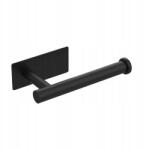 Ibergrif WC-papír tartó fekete, fúrás nélkül (MK34052B)