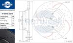 ROTINGER Disc frana ROTINGER GRAPHITE DRILLED & SLOTTED PLUS RT 20702-GL T5 (RT 20702-GL T5)
