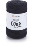 YARNART macrame cord fonal 3mm 750 Fekete