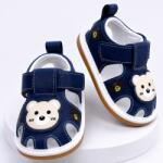 SuperBaby Sandalute bleumarine cu piuitoare - Happy Cute Bear