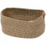 Zd trading Tárolókosár pamut fonott barna boho stílus 35x25x13 cm (2581500)