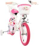 E & L Cycles Детски велосипед с помощни колела E&L cycles Volare - Unicorn, 14'', бял (61474)