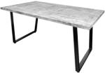 Invicta interior Masa dining dreptunghiulara Loft cu blat din MDF si aspect de beton, 160 cm (38956)
