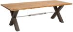 Invicta interior Masa de dining THOR 200cm picioare X stejar salbatic industrial (6538460)