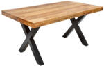 Invicta interior Masa dining dreptunghiulara Iron Craft cu blat din lemn de mango, 160 cm (6540012)