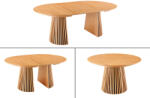 Invicta interior Masa de dining VALHALLA WOOD rotunda 120-160-200cm extensibila stejar natural (44092)