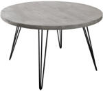 Invicta interior Masa de dining SCORPION din lemn de mango gri, 80 cm (43663)