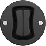 Reblig - Întrerupător dublu de scară Retro, fără ramă, nr. 6+6, negru (RG0013)