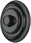 Reblig - Dimmer rotativ retro din porțelan cu ramă 250V/10A, negru (RG0199)