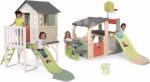 Smoby Căsuță pe piloni și centru de joacă Multisport House On Stilts Life Smoby extensiibilă cu un tobogan de 1, 5 m cu jet de apă (SM810802-3) Casuta pentru copii