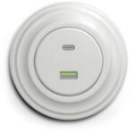 Reblig - Priză retro USB A+C cu ramă ceramică albă (RG0007K)