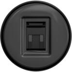 Reblig - Priză de date retro fără ramă, antracit (RG0082)