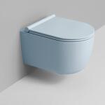 Ceramica Dolomite Mirto Round vas wc agăţat fără margine cu spălare turbionară albastru mat D474971 (D474971)