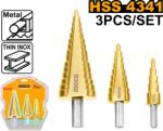 INGCO Set Burghie Conice 3buc (AKSDS80401) Burghiu