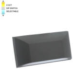 VITO LED kültéri fali lámpa ADRIA-W1 6W 312/330/318lm 3xCCT IP65 113x220x51mm antracit 3230481 VITO (3230481)