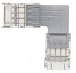 VITO LED szalag csatlakozó CONRS10 10mm RGB L-alakú átlátszó 2db/csomag 5520362 VITO (5520362)