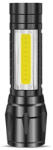 VITO Újratölthető LED zseblámpa FLASH-1 3W 200lm 6000K (hideg fehér) alumínium fekete 5000480 VITO (5000480)