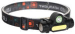 VITO FLASH-5 tölthető LED fejlámpa 3W+1W 140lm 6000K (hideg fehér) fekete 5000520 VITO (5000520)