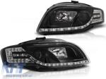 KITT Lightning LED hátsó lámpák Audi A4 B8 8K Saloon 2007-2010 piros / áttetsző (RA14SLRC)