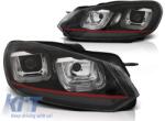 KITT Specials LED Első lámpák VW Golf 7 VII (2012-2017) RHD Facelift G7.5 R Line kinézet dinamikus, sorozatos irányjelző lámpák (HLVWG7FSRHD)