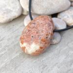 Kristály Jóga Shop Breccsajáspis csepp medál medál, láncon
