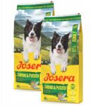 Josera Felnőtt Salmon&Potato 2x12, 5kg Kutyaeledel Érzékeny Lazacos Kutyák számára