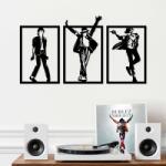 DUBLEZ Tablou din lemn 3 piese - Michael Jackson